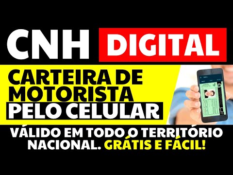 CNH DIGITAL 2021/2022 | CARTEIRA DE MOTORISTA DIGITAL | COMO CADASTRAR CNH DIGITAL PELO CELULAR?