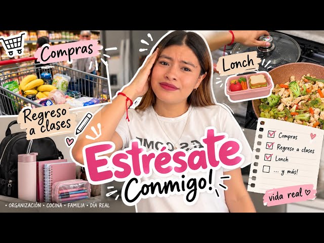 COMPRAS DE REGRESO A CLASES + LONCHES | VLOG REAL 🛒🍎 / Ammy Alvarado 