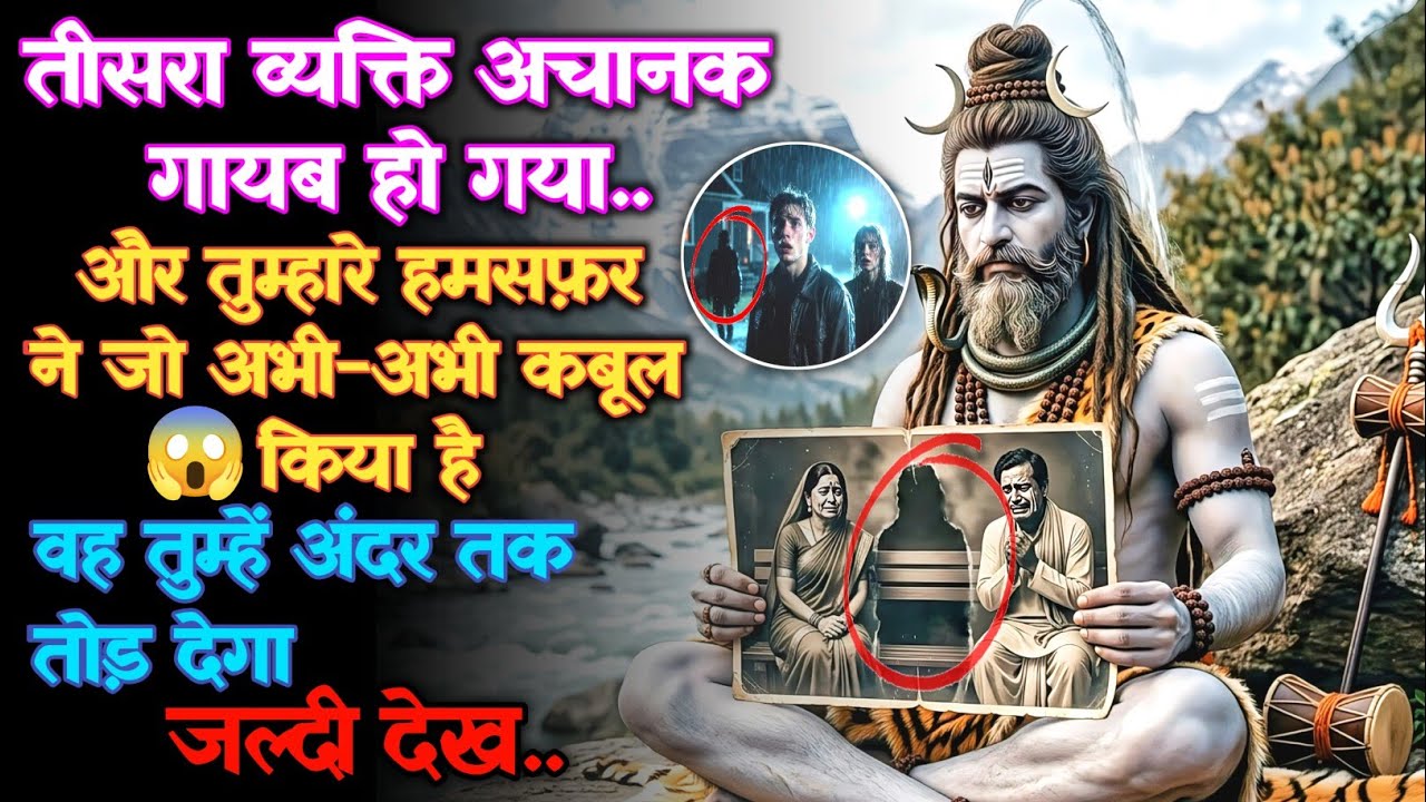 1111 😱 तीसरा व्यक्ति गायब.. हमसफ़र की चौंकाने वाली कबूलियत! 🕉️ Mahadev Ka Sandesh | #godits