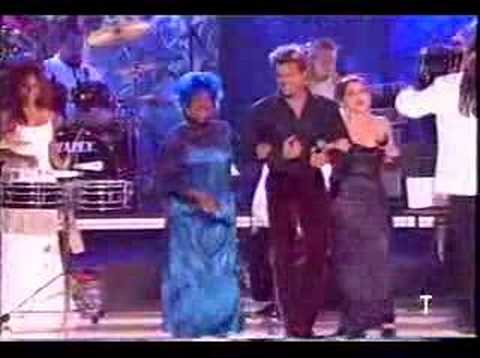 Ricky Martin, Celia Cruz and Gloria Estefan