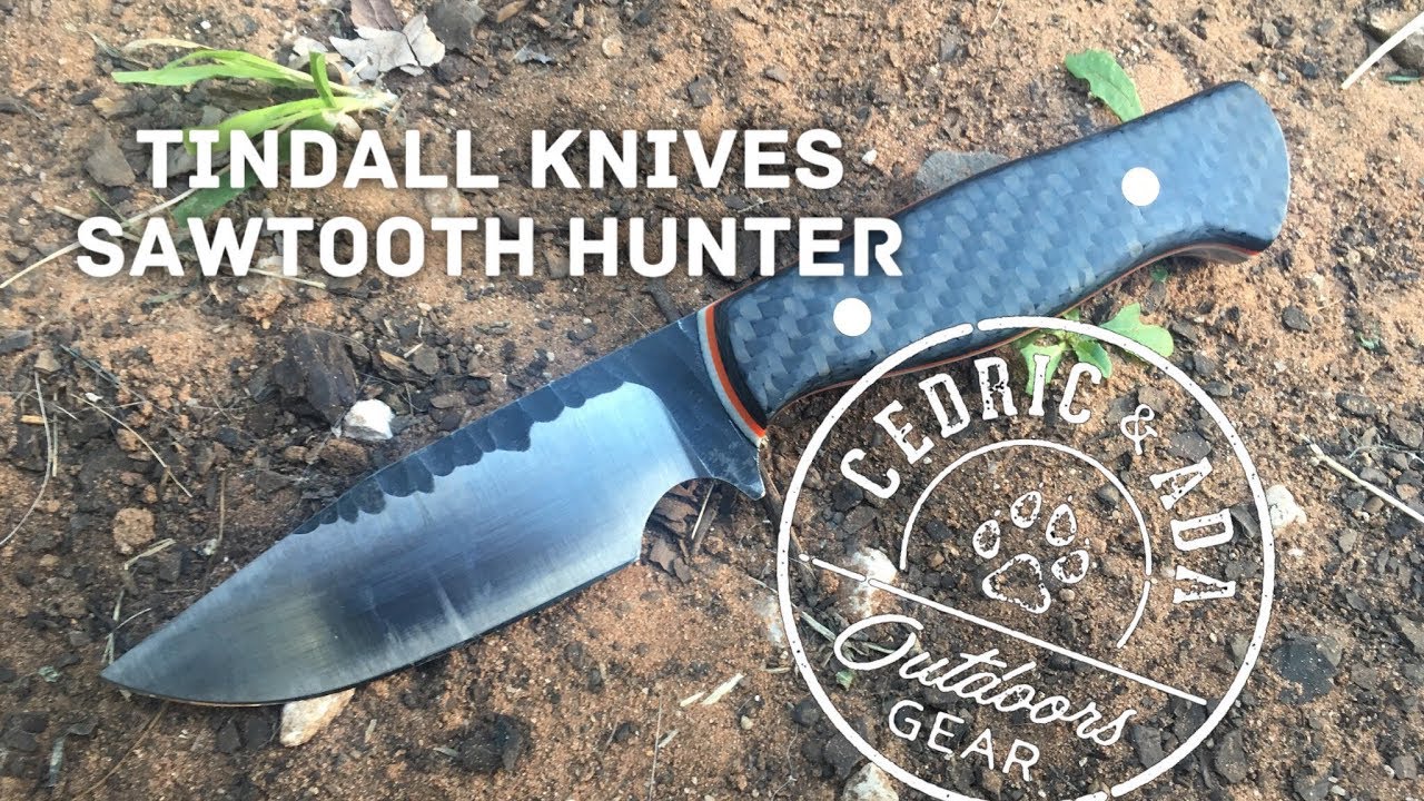 Tindall Knives Sawtooth Hunter Fixed Blade Knife First Look YouTube