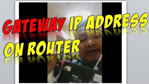 Gateway & Default Gateway On D-Link Router DIR-615