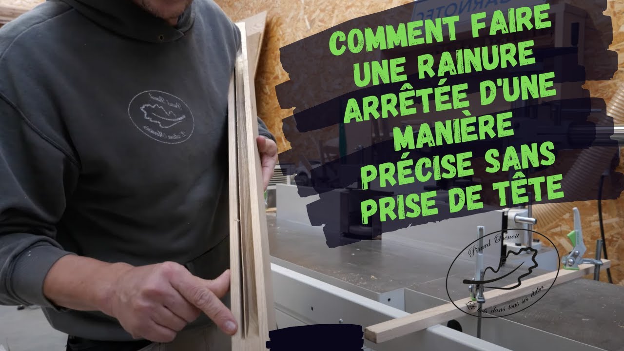 faire des rainures arretées à la toupie précise et en sécurité