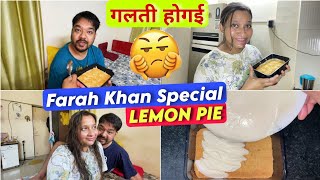 HUSBAND ke Liye Farah Khan Special Lemon Pie, KAISA THA? फराह खान खास लेमन पाई Recipe | Padmini Amit