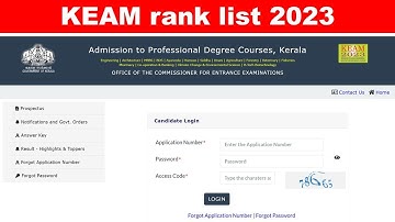 keam rank list 2023| keam rank list 2023 date | KEAM 2023 RANK LIST PUBLISHED #keam #keam2023 #list