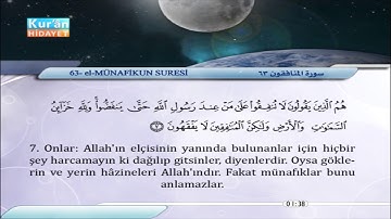 63 | Münâfikûn | Meşari Raşid Al-Afasi | Saber `Abdül-Hakam | سورة المنافقون | مشاري | صابر