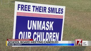 Moore County school board cancels meeting in which mask mandate was to be revisited