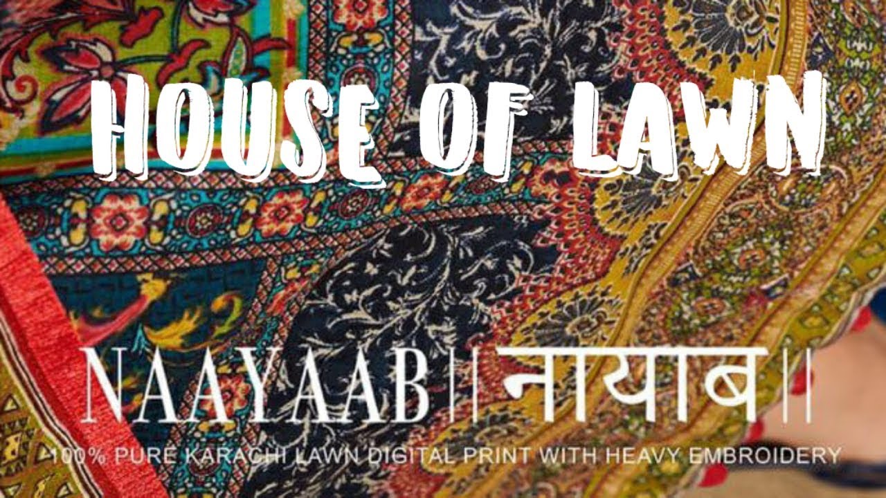 HOUSE OF LAWN Present's NAAYAAB  Lawn Suits Wholesale