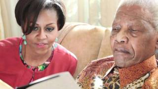 Michelle Obama meets Mandela in tribute to his legacy