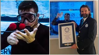 Magician performs 20 tricks underwater, breaks Guinness world record