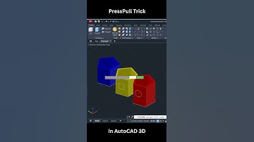 AutoCAD 3D PressPull Trick You Need to Know #shorts