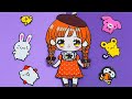 [papertoys] Baby Pompompurin so cute ~ ASMR ~ Unbox #sanrio #pompompurin #cute #papertoy #sticker