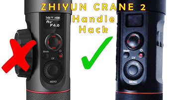 Zhiyun Crane 2 ESSENTIAL HANDLE HACK For Longer Usage!