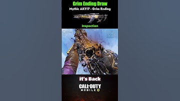 Mythic AK117 - Grim Ending Is Back in Global 2025 Shorts | Grim Ending Draw CODM | Cod Mobile