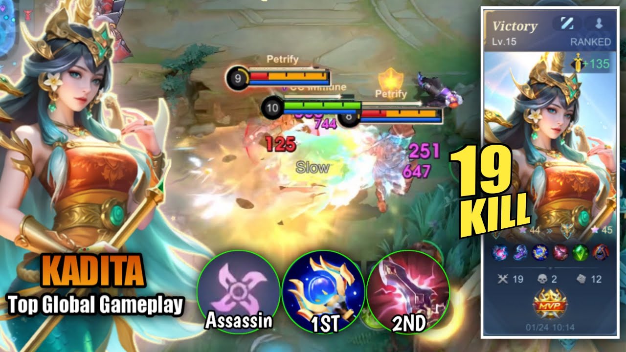 300 IQ = 19 Kill!! Musuh Tak Bisa Kabur dari Kadita 🌊 | Gameplay Kadita MLBB