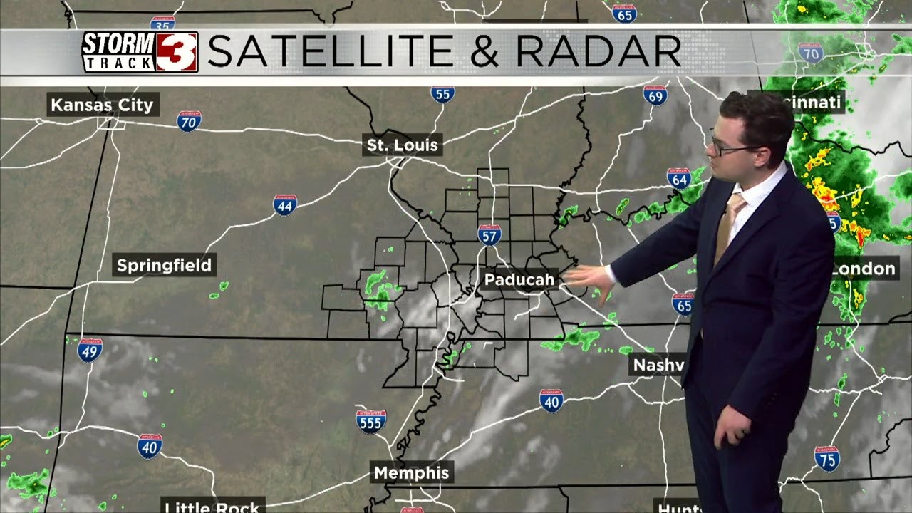 Tracking a few chances for isolated showers and thunderstorms - YouTube