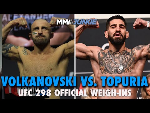 UFC 298: Volkanovski vs. Topuria Official Weigh-Ins Live Stream | Friday @ 12 p.m. ET