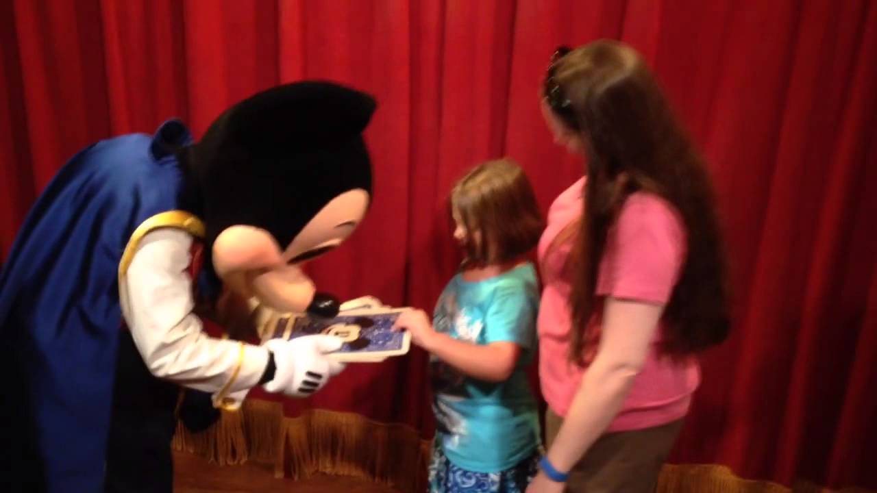 Giada, talking Mickey, and a card trick