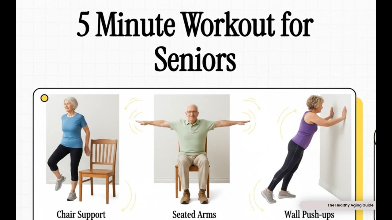 5 Minute Workout for Seniors: Quick Full Body Routine Safe + Simple