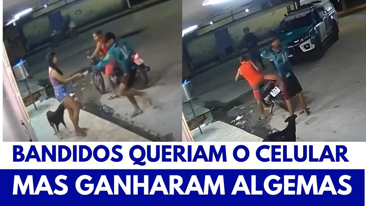 POLICIA MILITAR CHEGA NO MOMENTO EXATO E INTERROMPE O ROUBO