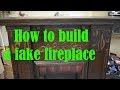 Fake fireplace how to:DIY Mantel and fireplace: Moveable fireplace.