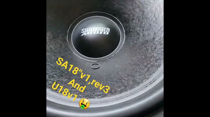 SA18" u18"  #subwoofer #caraudio #speaker #bass #carstereo #sundownaudio #fiaudio #rockfordfosgate 🤑