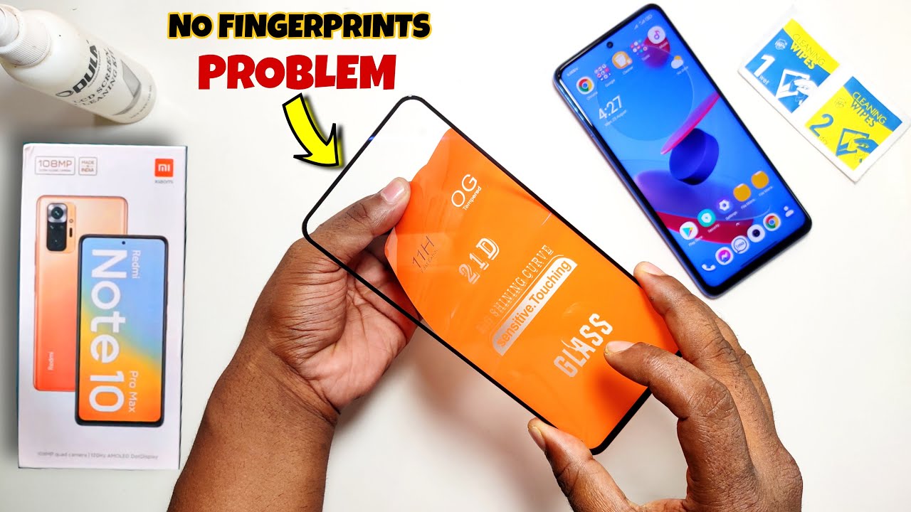 Redmi Note 10 Pro Max Tempered Glass | Best Screen Protector | Glass Screen Protector and Skin