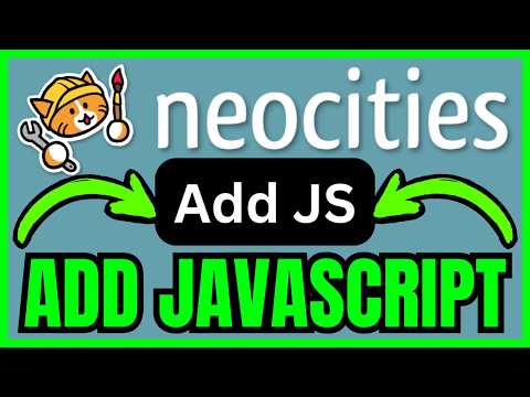 How To ADD JAVASCRIPT To Neocities (QUICK & EASY) 2026