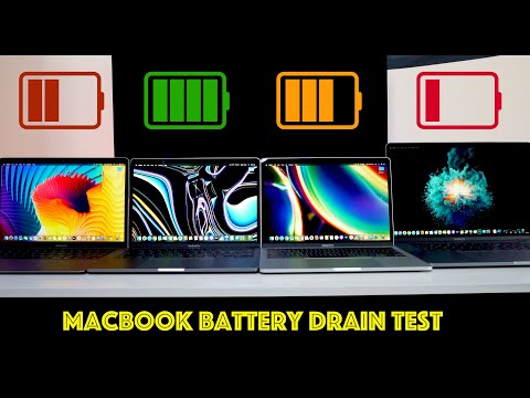 2020 MacBook Battery Drain Test / MacBook Air vs Base 13-Inch MBP vs 4 USB-C 13