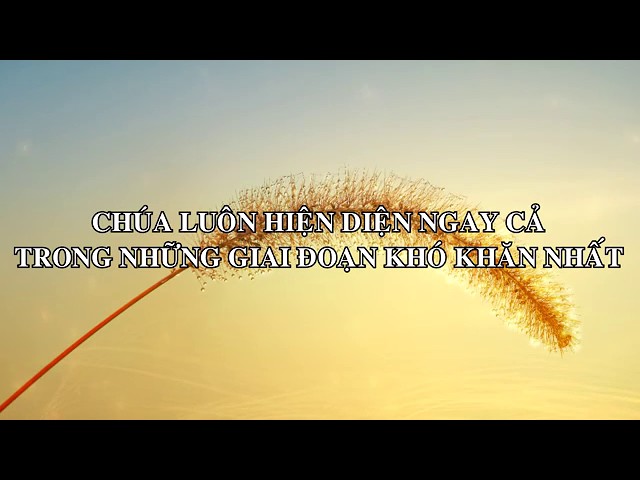 DƯỠNG LINH - Chúa Luôn Hiện Diện, Ngay Cả Trong Những Giai Đoạn Khó Khăn Nhất