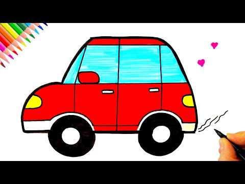Çok Kolay Araba Çizimi - Kolay Çizimler - Araba Nasıl Çizilir?