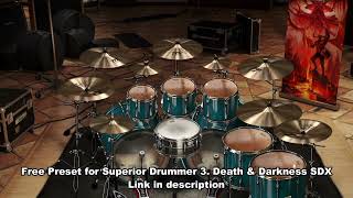 FREE!!! Slam/Brutal Death Drum Kit Preset | Superior Drummer 3 Death &amp; Darkness | (Free Download)
