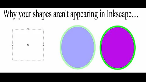 Why your shape isn't appearing in Inkscape