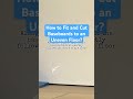 How to Fit &amp; Cut Baseboards to an Uneven Floor? #diy #tips #baseboards  #home #short #shortsvideo