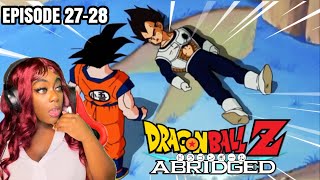GOKU FINALLY ARRIVES! DragonBall Z Abridged: Episode 27-28 REACTION!
