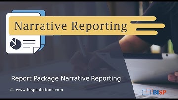 Report Package Narrative Reporting | Oracle Narrative Reporting  | Narrative Reporting BISP