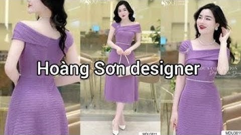 Dạy cắt may: Hướng dẫn cách cắt đầm vai trễ thân bất đối xứng theo mẫu| Hoàng Sơn designer