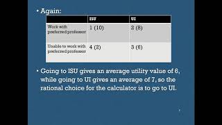Decision Theory Part 2: Decisions under Certainty & Uncertainty
