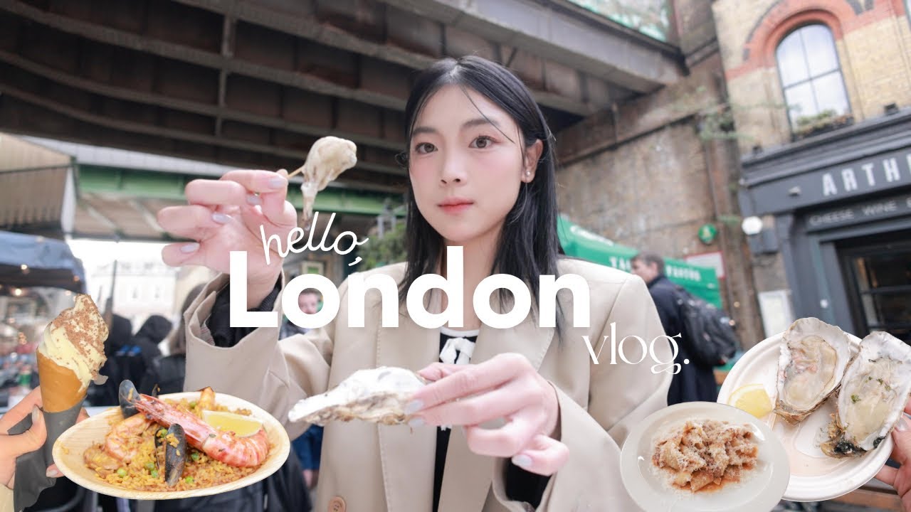 Solo date in London 🇬🇧 一个人在英国吃喝玩乐 vlog 🍝