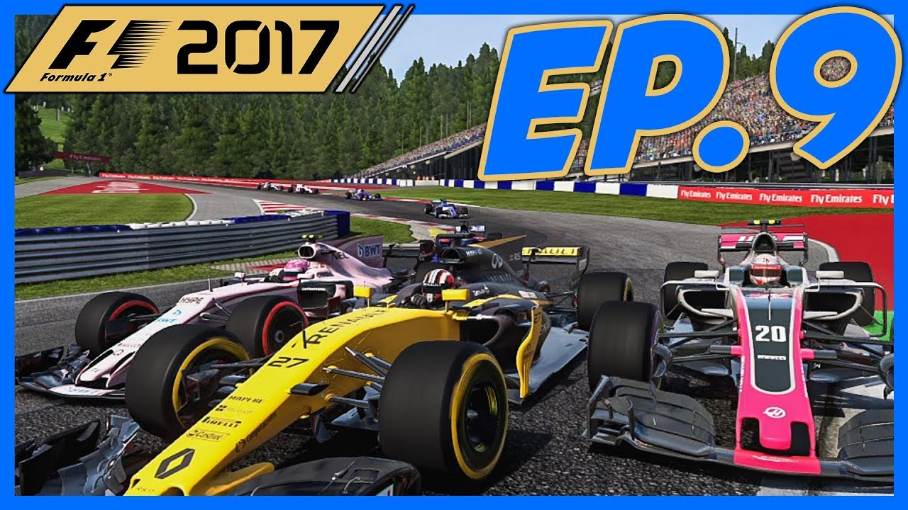 THREE WIDE! |Race 9/20| F1 2017 Sauber Career Mode Episode 9 - YouTube