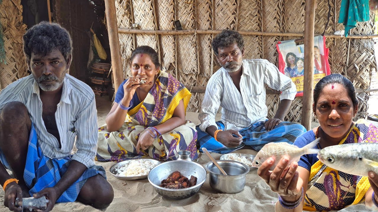 பச்ச புளி பிசைஞ்சு சுவையான செரையா மீன் பொரியல் மதிய சாப்பாடு