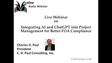 Integrating Artificial Intelligence (AI) & ChatGPT into Project Management for Better FDA Compliance