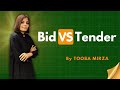 Bid vs Tender: Key Differences You Must Know!