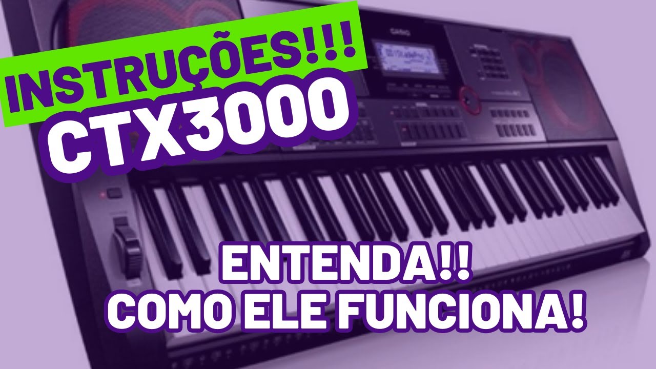 Casio Ctx3000  - Como usar esse super arranjador. #teclado #casio #music