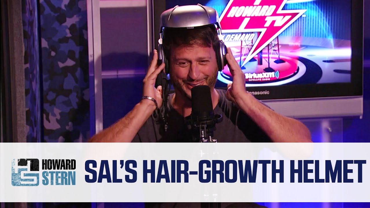 Sal Shows Off His Hair Growth Helmet (2012)
