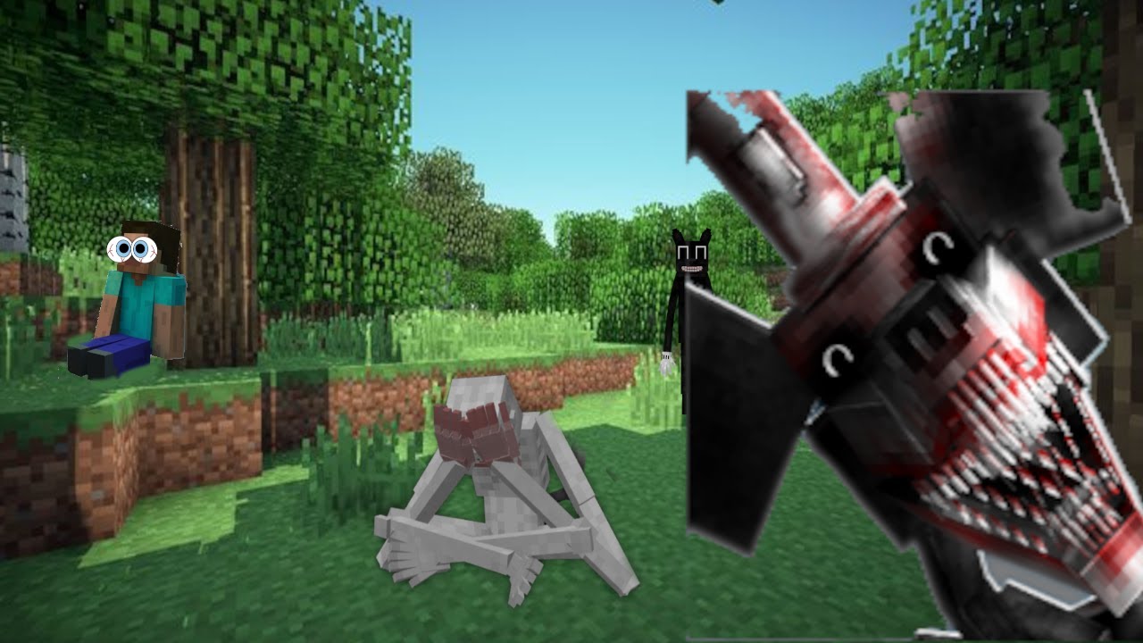 Minecraft but its full of horror mods
