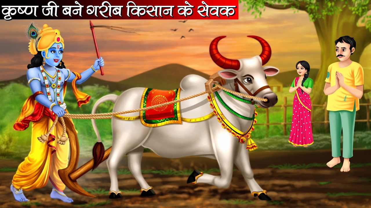 कृष्ण जी बने गरीब किसान के सेवक | Krishan Ji Bane Garib Kisan Ke Sevak | Hindi Kahani | Bhakti