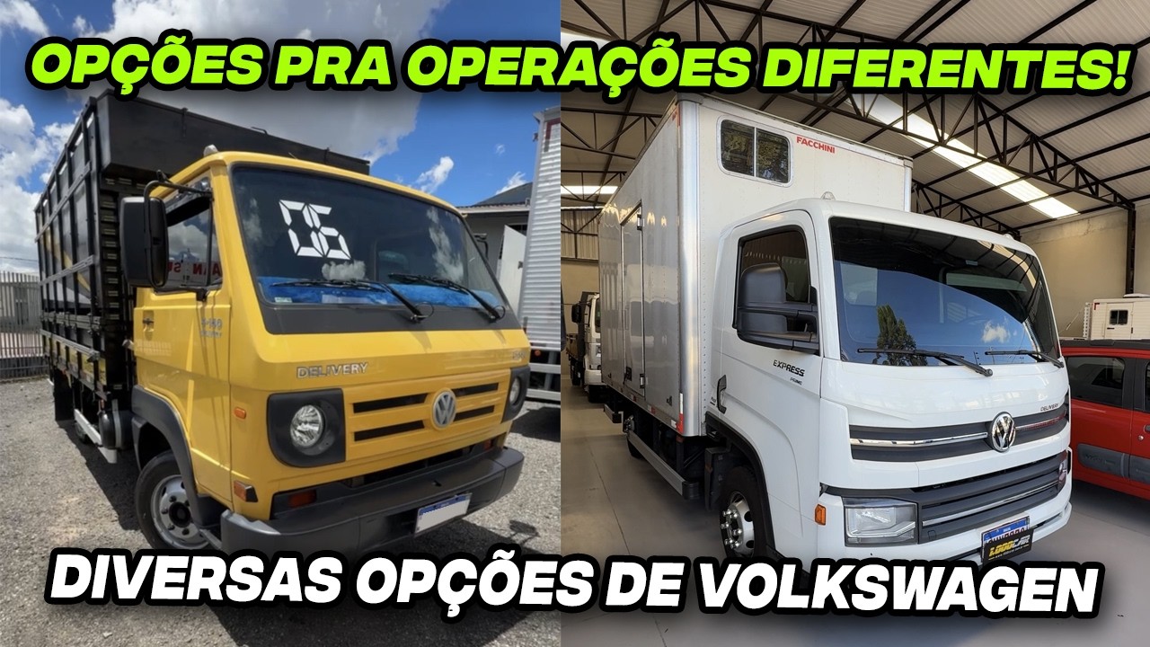 Estoque de caminhões leves – baú e carroceria