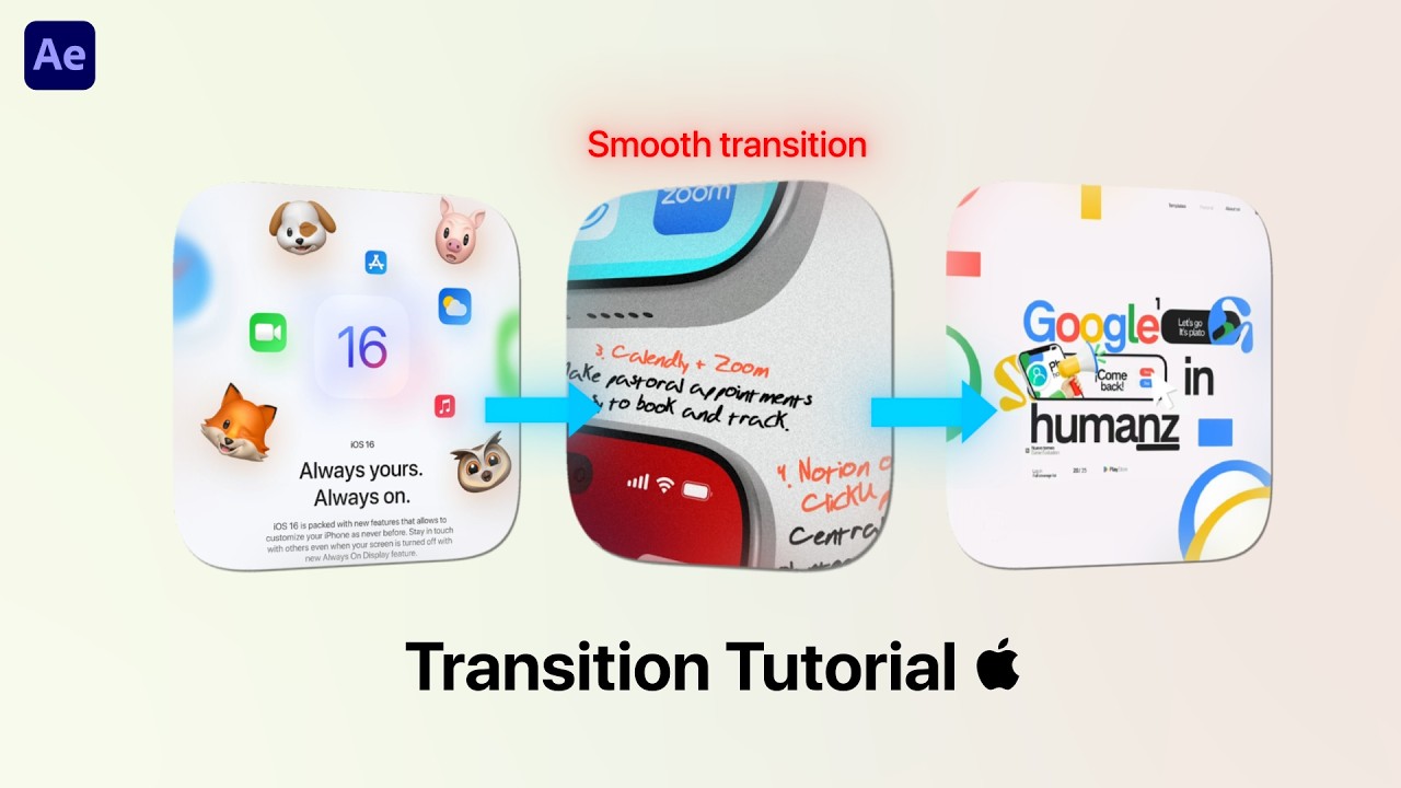 Transition every apple style editor use it - YouTube
