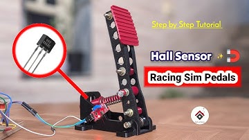 Magnetic Hall Effect Sensor Pedals using Arduino | DIY Sim Racing Pedals with 49E Hall Sensor 🏁